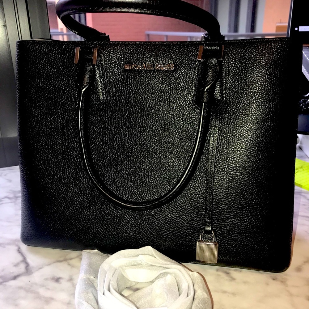 Michael Kors Black Leather Purse